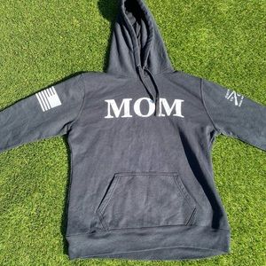 Black Grunt Mom Defined Hoodie